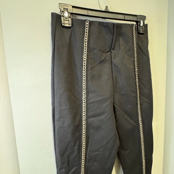 I AM GIA Super High Waisted Trendy Coco Metal Chain Panel Pants - Women's Medium - Picture 3 of 10